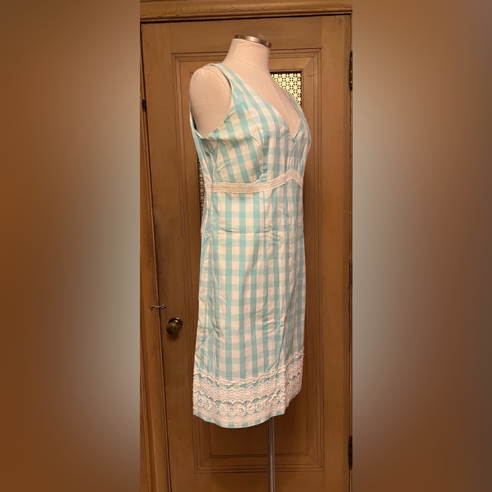 LILLY PULITZER blue white check dress